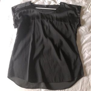 Express Black Satin Tee